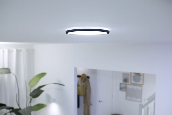 Philips WiZ Tunable white 8719514338036 SuperSlim stropní svítidlo LED 16W/1600lm 2700-6500K černá stmívatelné