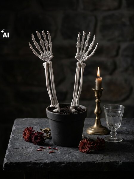 Sinsay - Halloweenské dekorace - bílá