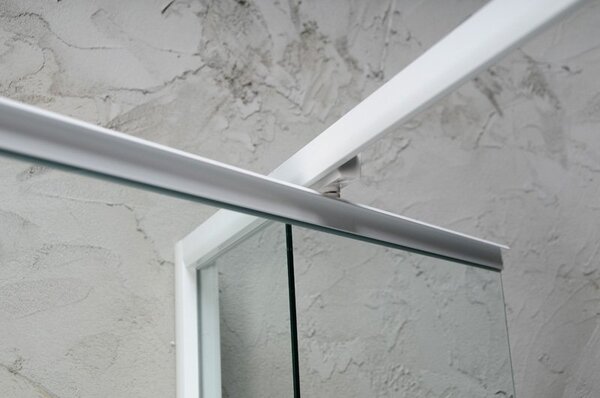 Aqualine Aqualine, AMICO sprchové dveře výklopné 1040-1220x1850mm, čiré sklo, G100