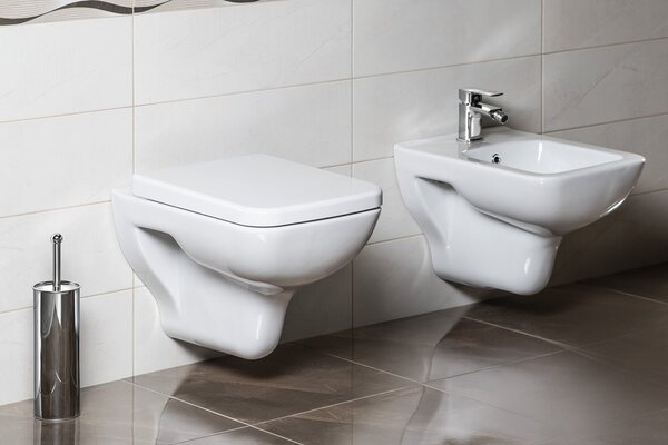 Aqualine Aqualine, BENE závěsná WC mísa, 35,5x51 cm, bílá, BN320