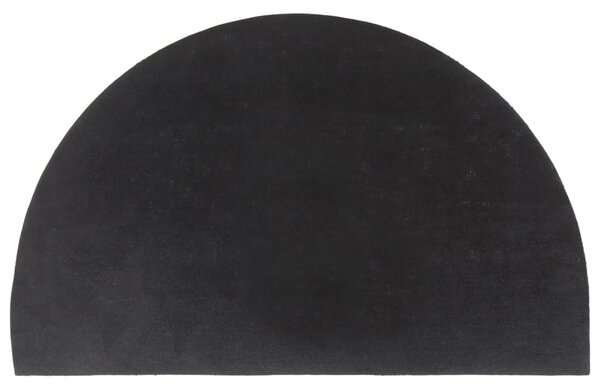Rohožka před dveře tmavě šedá půlkruh 50x80 cm kokosové vlákno 155588