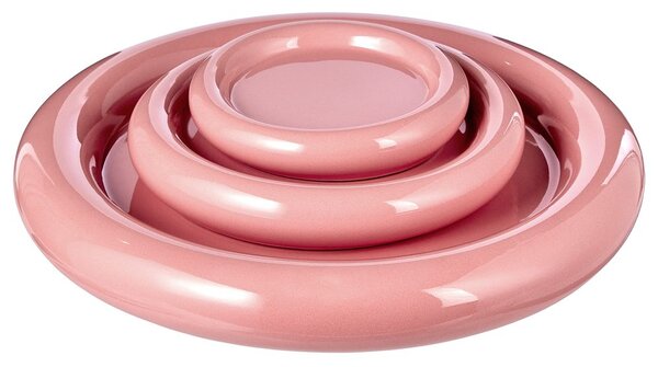 GROOVE Talíř 27 cm - růžová