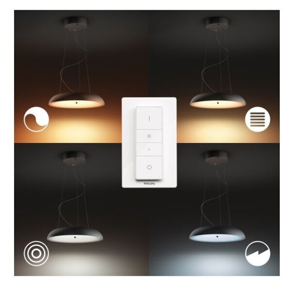 Philips Hue White Ambiance 8719514341074 Amaze závěsné svítidlo LED +SWITCH D434mm 25W/3000lm 2200-6500K čierna bluetooth