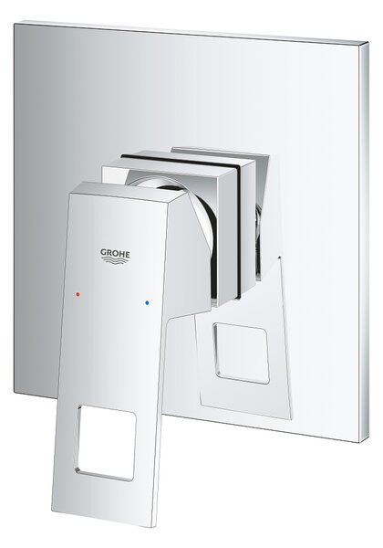 GROHE Eurocube - Páková sprchová baterie, Chrom 24061000