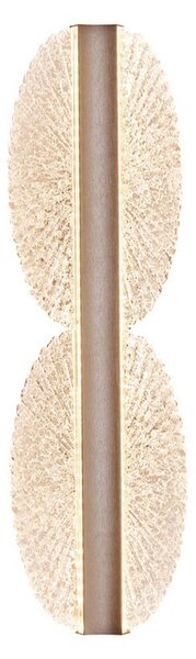 Viokef LED nástěnné světlo Evana, stříbrná barva, výška 40 cm, kov, Čirá / transparetní, Obývací pokoj / jídelna, kov