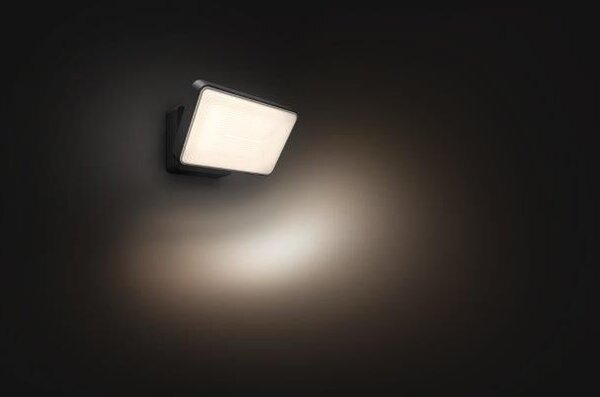 Philips Hue White 8719514382763 Welcome Exteriérový Reflektor LED 28W/2300lm 2700K IP44 čierna