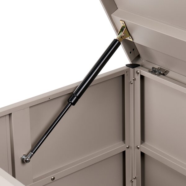 Úložný box KYMI 136 cm 55 cm Kov s koly Béžová