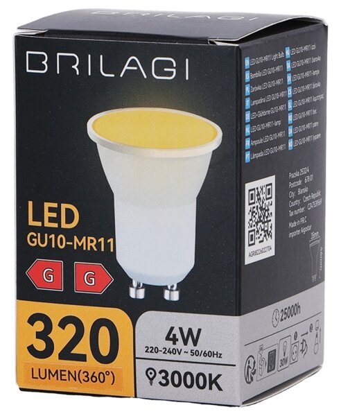 LED Žárovka MR11 GU10/4W/230V 3000K - BRILAGI