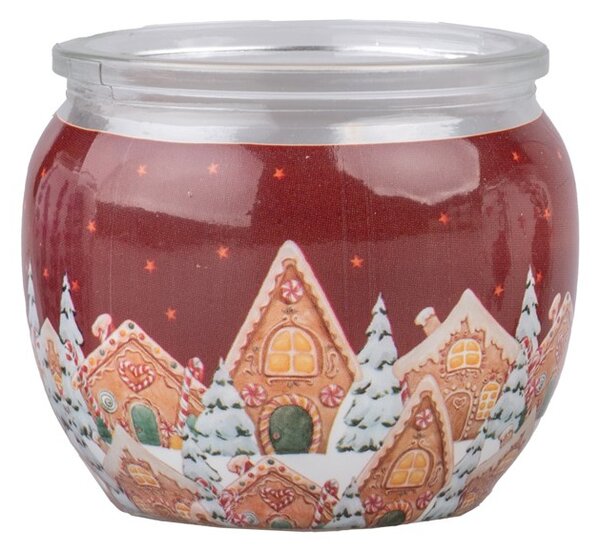 Emocio Sklo Dekor 70x62 mm Christmas Village (Enchanted Sparkle), vonná svíčka