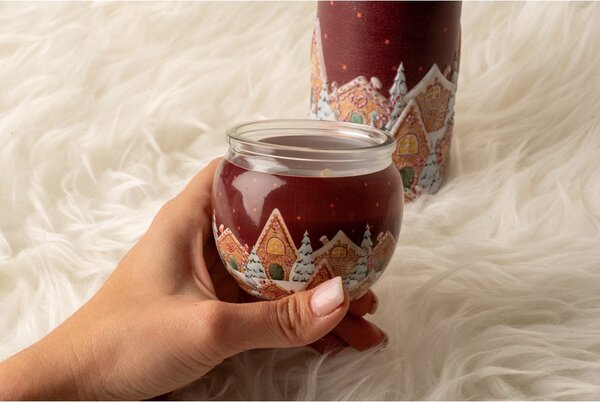 Emocio Sklo Dekor 70x62 mm Christmas Village (Enchanted Sparkle), vonná svíčka