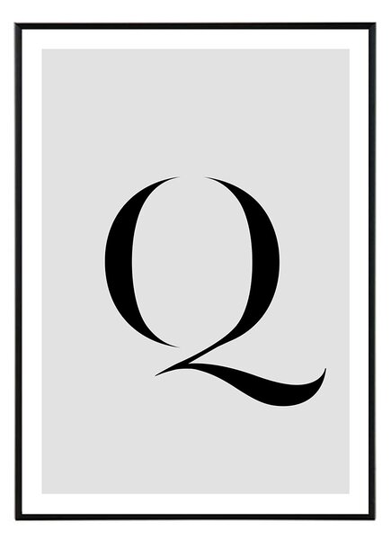 Letter Q - 30x40 cm Obraz