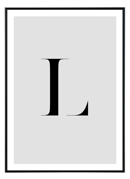 Letter L - 40x50 cm - na přání Obraz