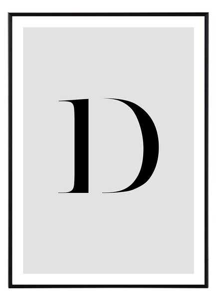 Letter D - 30x40 cm Obraz