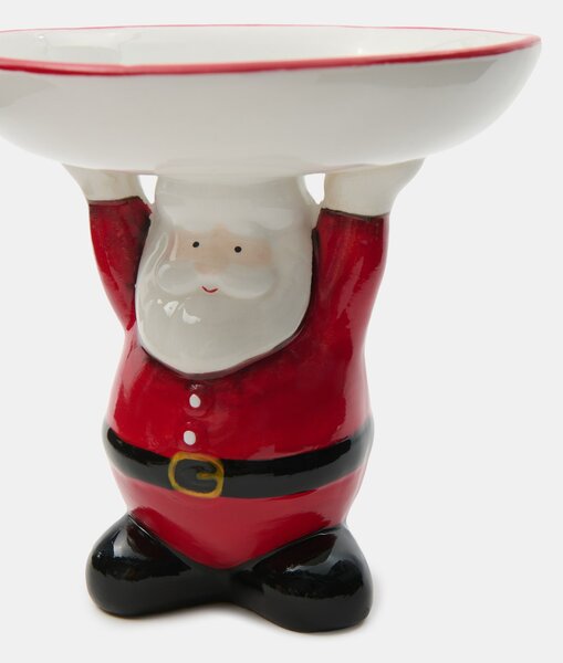 Sinsay - Keramický dekorativní tác ve tvaru Santa Clause - vícebarevná
