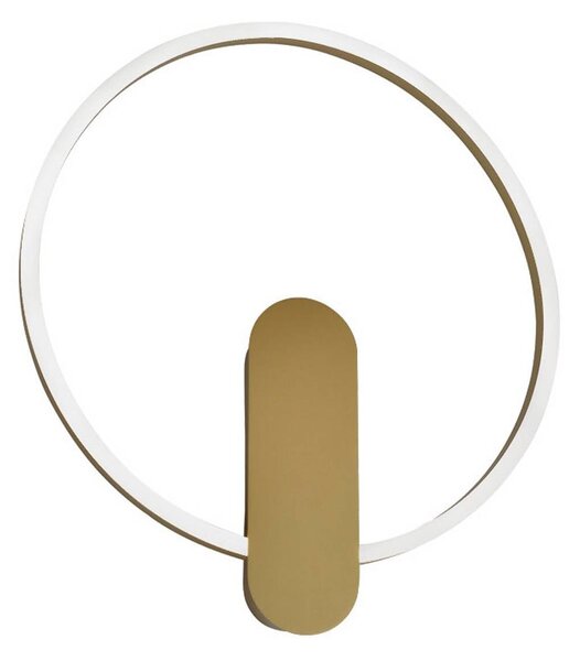 Viokef LED nástěnné světlo Zaklin, zlatá, výška 45 cm, kov, Mosaz / zlato, Obývací pokoj / jídelna, kov, Moderní