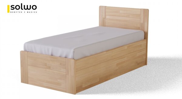Solwo Design Postel ALEXIA BOX (BUK, DUB) Materiál: Buk cink, Barevne provedení: Olej odstín 102/202, Specifikace: 180x200