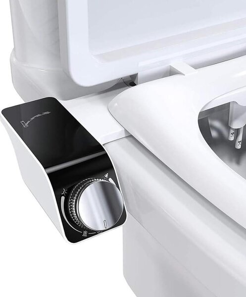 Příslušenství pro toaletní bidet, neelektrický bidet s nastavitelným tlakem vody a dvěma tryskami
