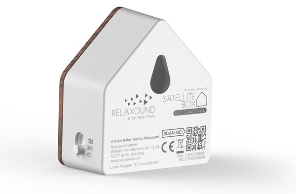 Relaxační zvuková dekorace Satellitebox Red Cardinal Wood