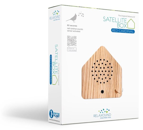 Relaxační zvuková dekorace Satellitebox Red Cardinal Wood