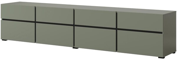 RTV komoda CROSI 40 zelená / černá