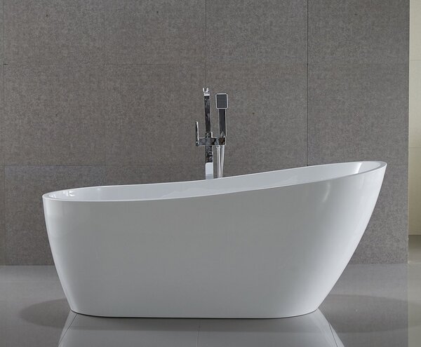 Aqualine Aqualine, TISA volně stojící vana 170x80 cm, bílá, E1780