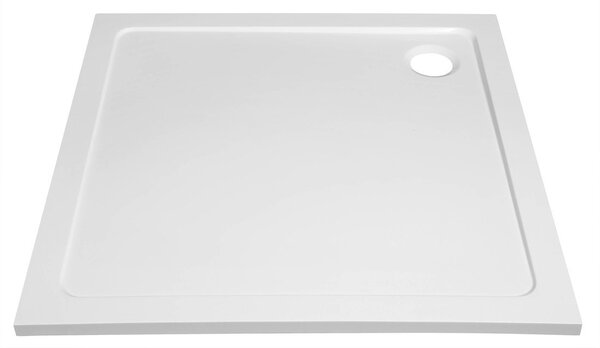 Aqualine Aqualine, TECMI vanička z litého mramoru, čtverec 70x70cm, bílá, PQ007