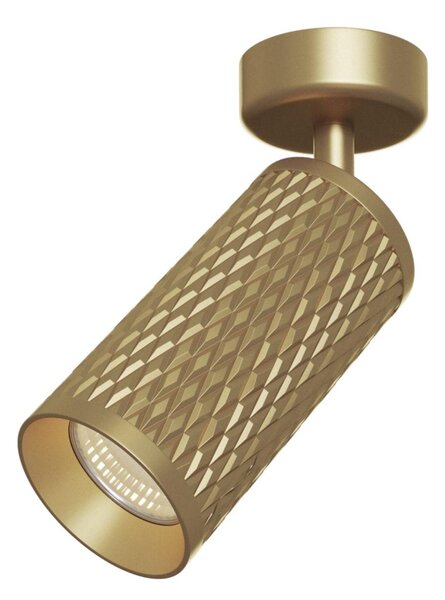 Maytoni Designové stropní svítidlo FOCUS DESIGN, 10W, d. 13 cm, 1xGU10 Barva: Zlatá