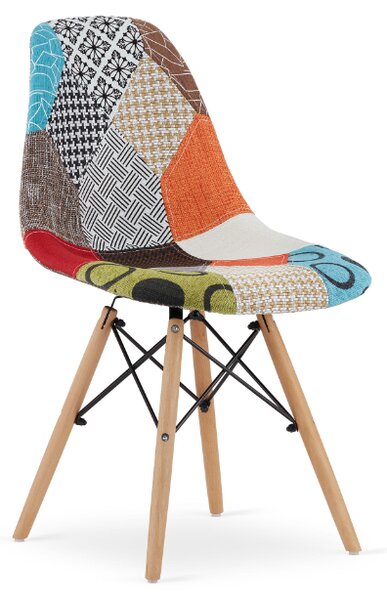 Jídelní židle PATCHWORK Alex 4 ks - skandinávský styl