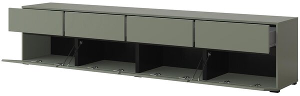 RTV komoda CROSI 40 zelená / černá