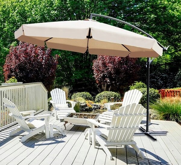 Záhradní slunečník Summer - béžový 300 cm