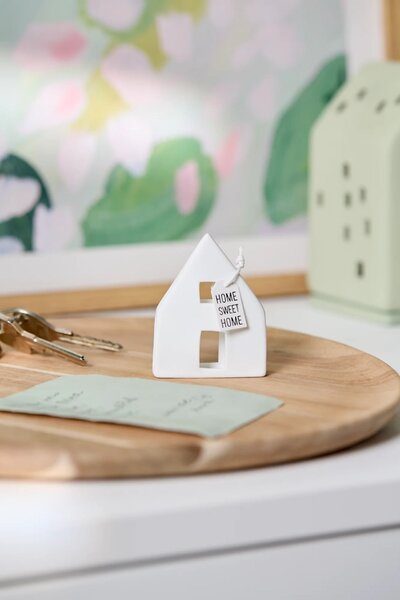 Porcelánová dekorace na vzkazy House