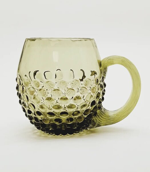 Sklárna Častolovice - Půllitr 0,5l - Hobnail - Ananas - lesní zelená