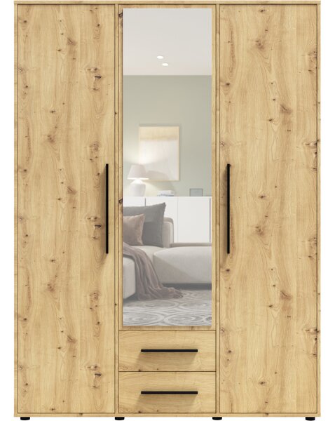 Skříň se zrcadlem MAXIS 12 dub artisan