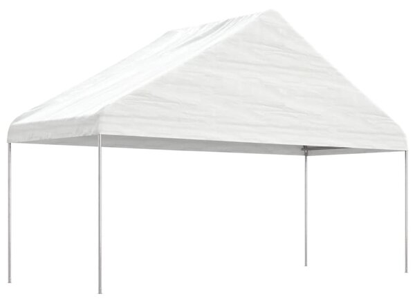 Altán se střechou bílý 13,38 x 5,88 x 3,75 m polyethylen 3155522