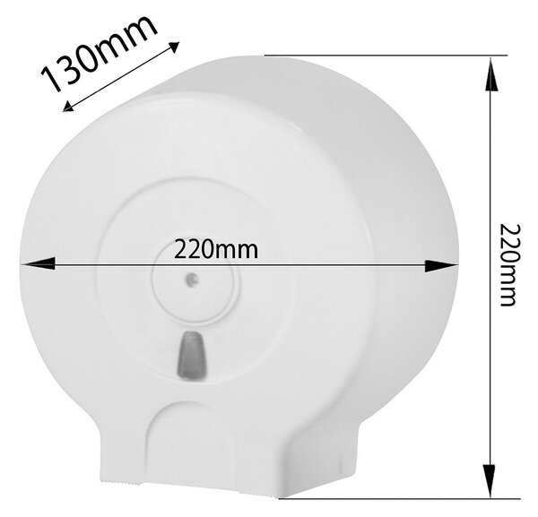 MARPLAST Aqualine, Zásobník na toaletní papír do průměru 19cm, ABS bílá, 693