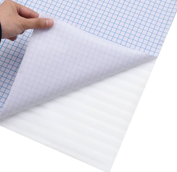Okenní fólie matná pruhovaný design 45 x 500 cm PVC 155749