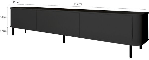 RTV komoda AZELIO 215N černá