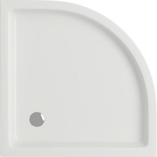 Cersanit TAKO sprchová vanička 80x80x4 cm, čtvrtkruhová, bílá, S204-001