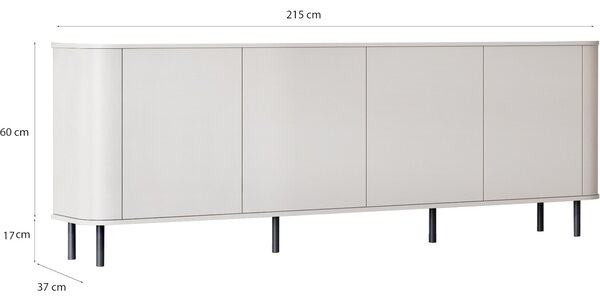 Komoda 4DN AZELIO bílá