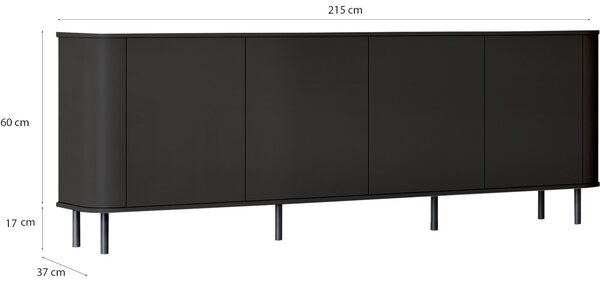 Komoda 4DN AZELIO černá