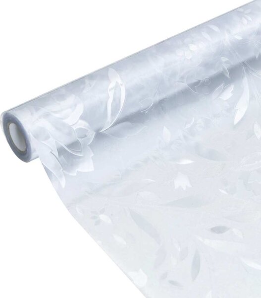 Okenní fólie matná květinový vzor 90 x 500 cm PVC 155849