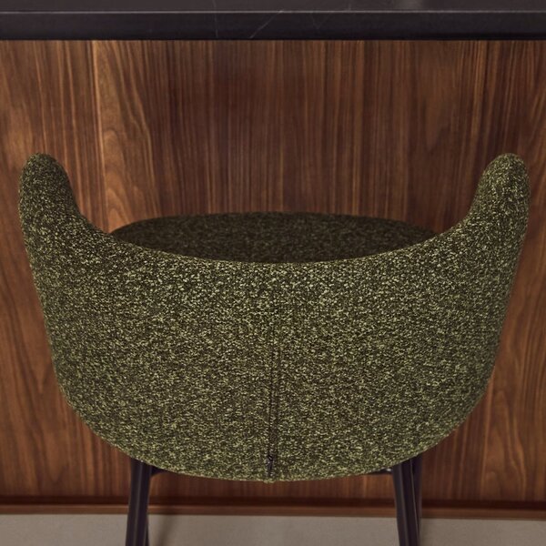Kave Home Zelená barová židle Ciselia 75 cm