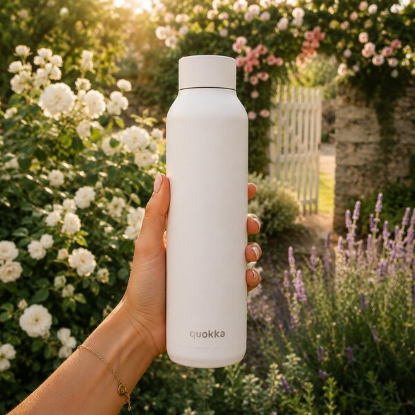 Nerezová termoláhev Solid , 850ml, Quokka, bílá