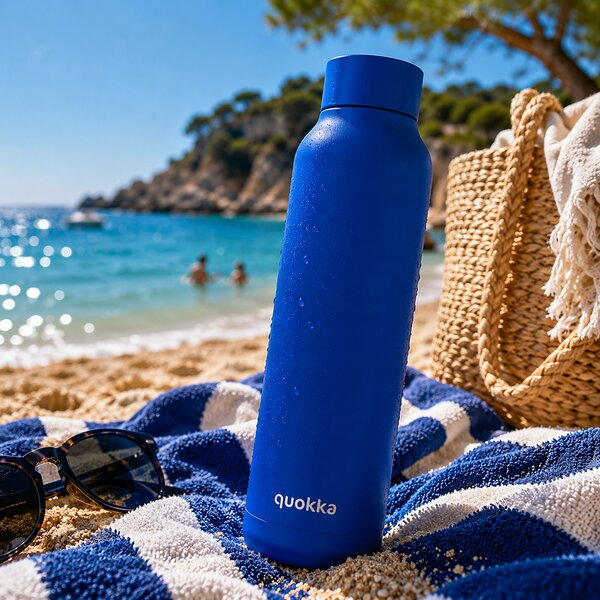 Nerezová termoláhev Solid , 850ml, Quokka, modrá