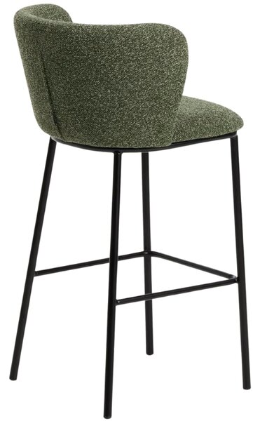 Kave Home Zelená barová židle Ciselia 75 cm