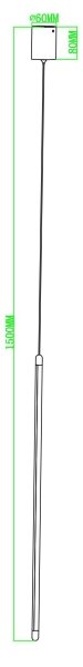 Ondaluce - LED Stmívatelný lustr na lanku GENIUS LED/12W/230V pr. 1,5 cm zlatá
