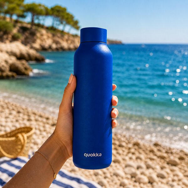 Nerezová termoláhev Solid , 850ml, Quokka, modrá
