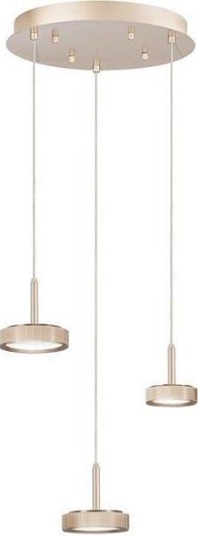 Ondaluce - LED Stmívatelný lustr na lanku NINA LED/24W/230V pr. 35 cm zlatá