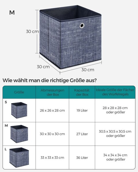 Set stohovatelných boxů RFB006I01 6 ks
