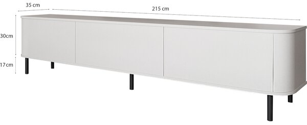RTV komoda AZELIO 215N bílá